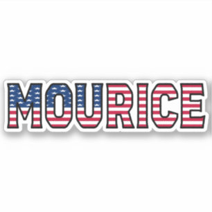 Mourice Name Prénom USA Sticker Stickerset