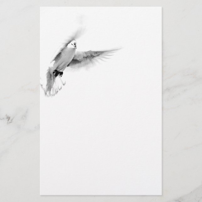 mourning paper dove briefpapier (Vorderseite)