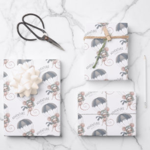 Mouse Adventure erwartet Wrapping Paper Sheets Geschenkpapier Set