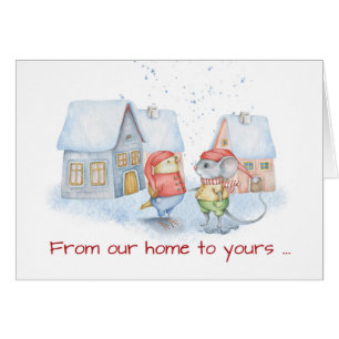 Mouse and Bird Christmas Unsere Zuhause zu Eurer