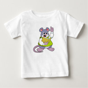 Mouse as Teacher with Book Baby T-shirt