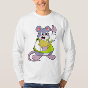 Mouse as Teacher with Book T-Shirt
