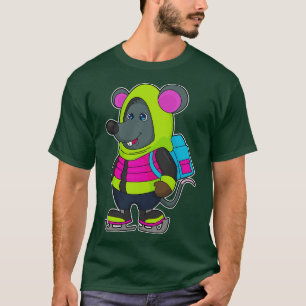 Mouse at Ice Skaten mit Ice Skate Backpack T-Shirt