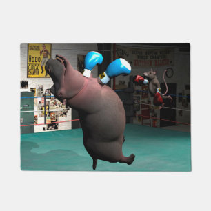 Mouse Beats Hippo KO Fußmatte