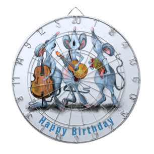 Mouse Birthday Dart Board Dartscheibe