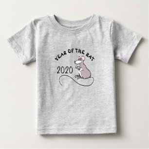 Mouse Cartoon Lunar Rat Neujahr 2020 Baby T - Shir Baby T-shirt