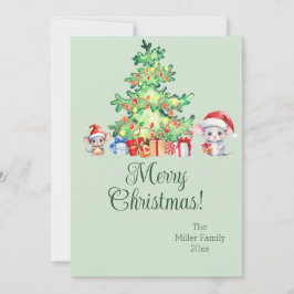 Mouse Christmas Card Feiertagskarte