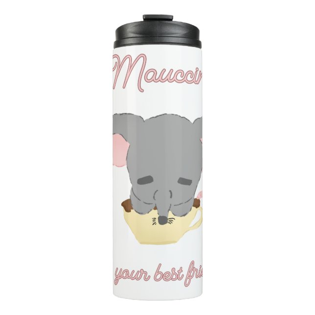 Mouse Cocoa Cappuccino Thermosbecher (Vorderseite)