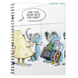 Mouse Crimes von Rick London Funny Notizblock