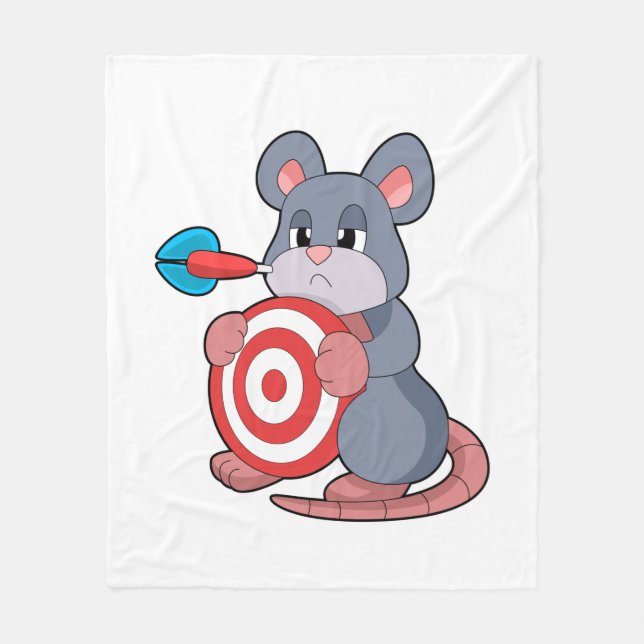 Mouse Darts Dart Dartboard Fleecedecke (Vorderseite)