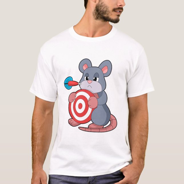 Mouse Darts Dart Dartboard T-Shirt (Vorderseite)