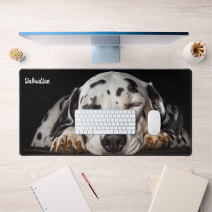 Mouse Desk Mat - Friedlicher Dalmatiner Schlafen Schreibtischunterlage