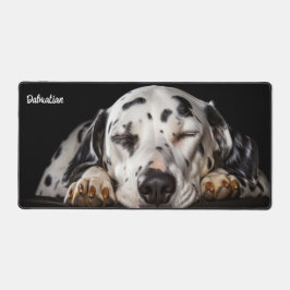 Mouse Desk Mat - Friedlicher Dalmatiner Schlafen Schreibtischunterlage