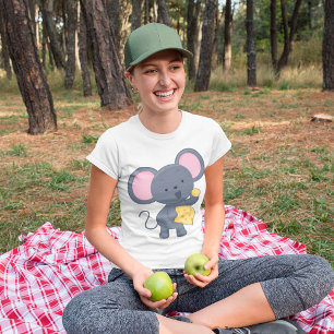 Mouse Eating Cheese T-Shirt