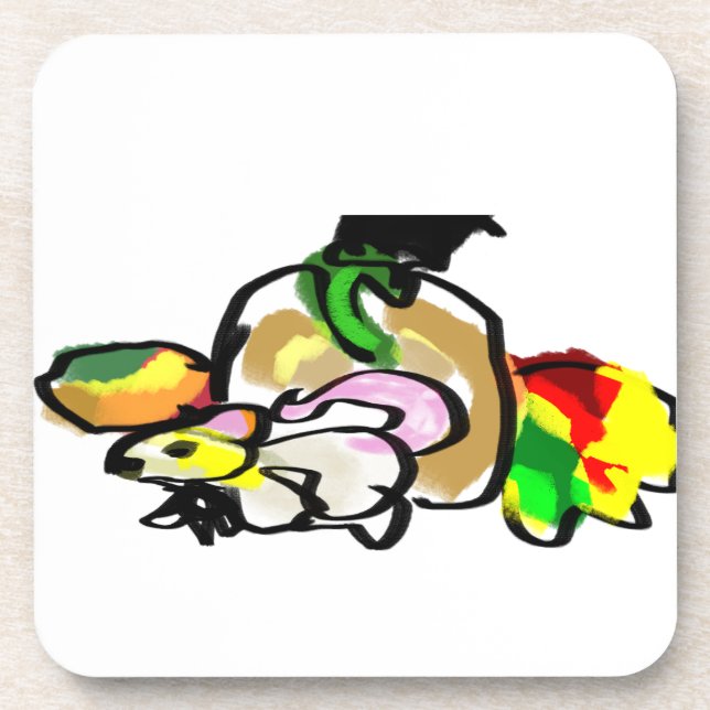 Mouse Herbst Getränkeuntersetzer (Vorderseite)