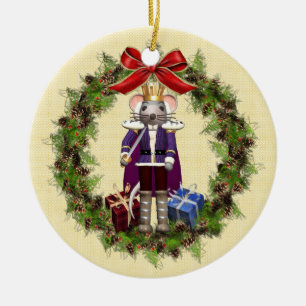 Mouse King Fröhliche Weichnachten German Ornament