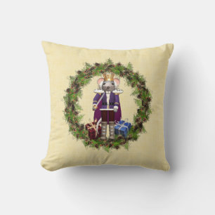 Mouse King Wreath Christmas Throw Kissen