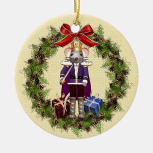 Mouse King Wreath Runde Ornament