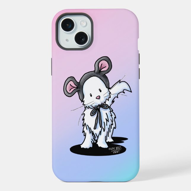 Mouse Kitty KiniArt iPhone 15 Plus Hülle (Rückseite)