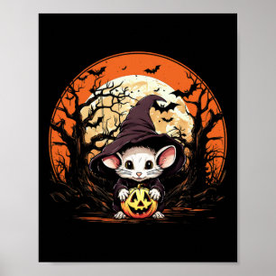 Mouse Lover Halloween Spooky Ghost Costume Stil Poster