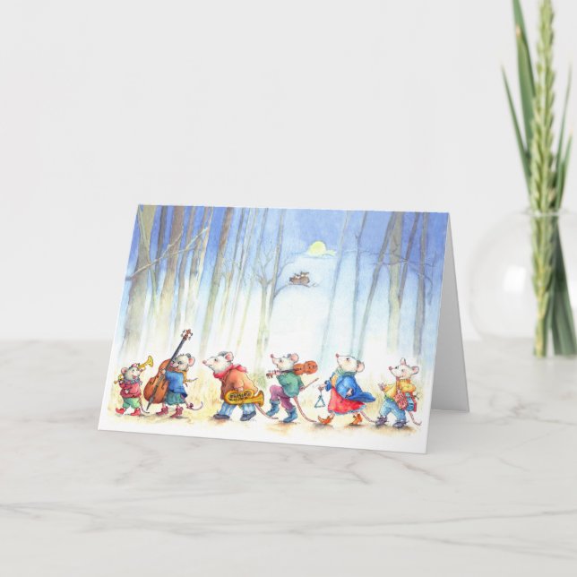 Mouse Music Band - Children's Greeting Card Karte (Vorderseite)