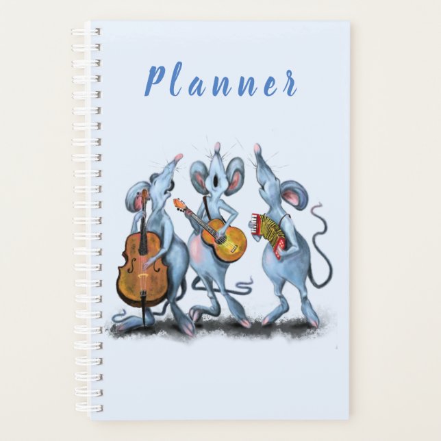 Mouse Music Band Funny Planner (Devant)