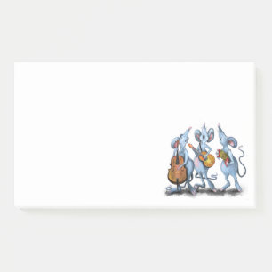 Mouse Music Band Funny Post it notes Post-it Klebezettel