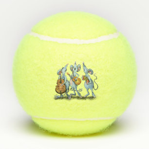 Mouse Music Band Funny Tennis Balls Tennisbälle
