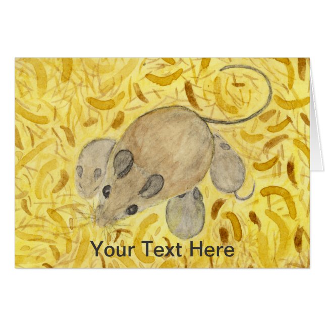 Mouse Nest Watercolor (Vorderseite (Horizontal))