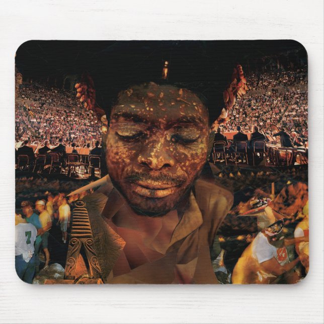 Mouse Pad 1 mit Rachel Dolezal Art Mousepad (Vorne)
