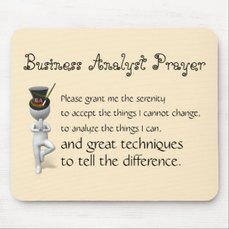Mouse Pad Business Analyst Gebet Mousepad