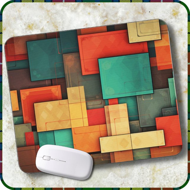 MOUSE PAD - Color-blocks in Many Colors Mousepad (Von Creator hochgeladen)