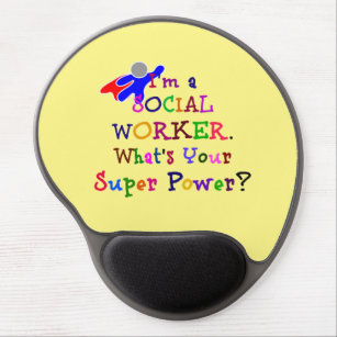 Mouse-Pad für Sozialarbeiter - farbig Gel Mousepad