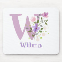 Mouse Pad Initial Plus Name & Blume Design