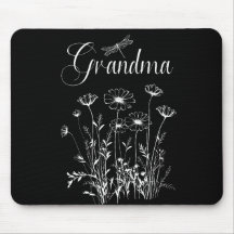 Mouse Pad - Oma Wildblume Dragonfly