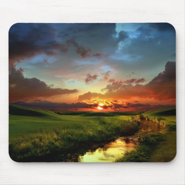 Mouse Pad Sunset Scene Mousepad (Vorne)