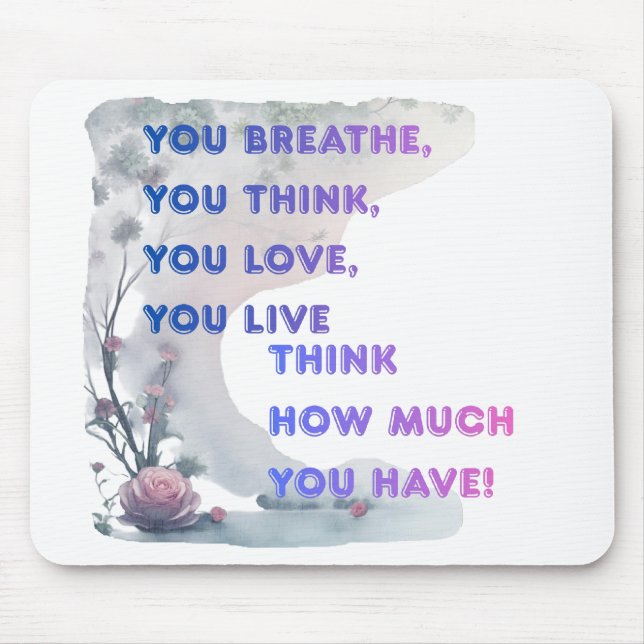 Mouse pad with an inscription mousepad (Vorne)