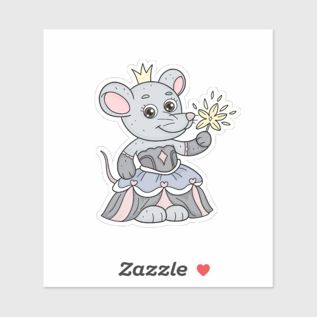 Mouse Princess Aufkleber (Blatt)