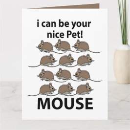 Mouse Rat Animal I kann Ihre nette Haustier-Maus Karte