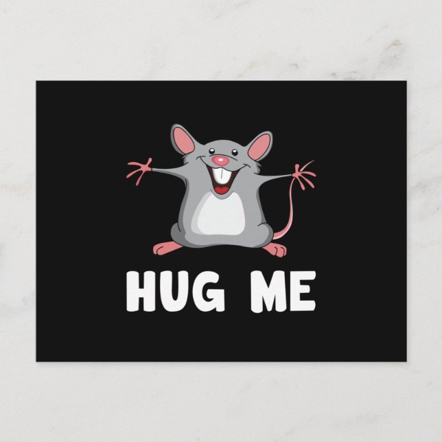 Mouse Rat Animal Pet Cheese Liebe Funny Gift Idee Postkarte (Vorderseite)