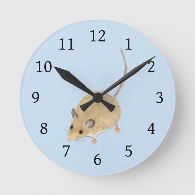 Mouse Runde Wanduhr (Vorderseite)