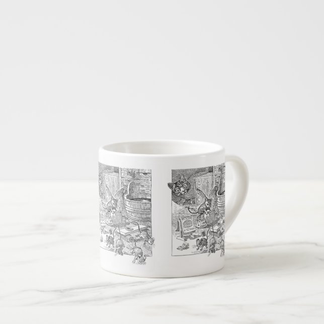 Mouse School Espressotasse (Vorderseite Rechts)
