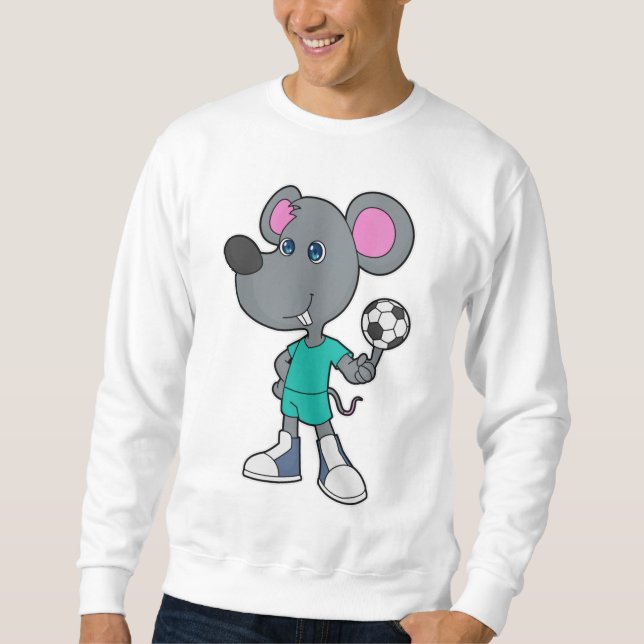 Mouse Soccer Player Soccer Sweatshirt (Vorderseite)