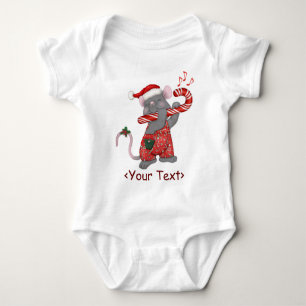 Mouse Tunes Santa Baby Strampler