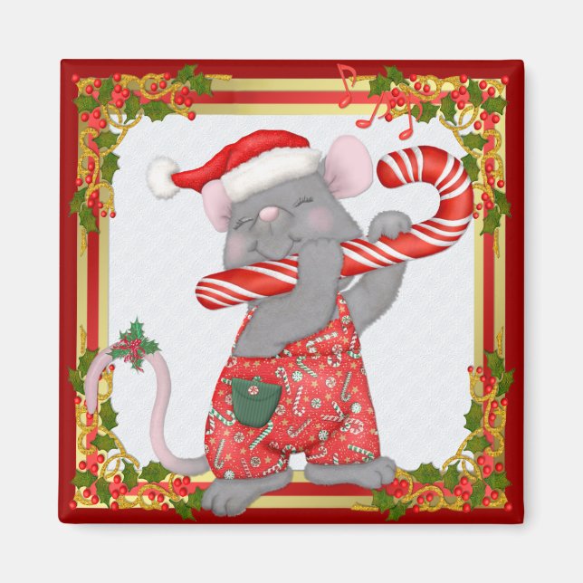 Mouse Tunes Santa Magnet (Vorne)
