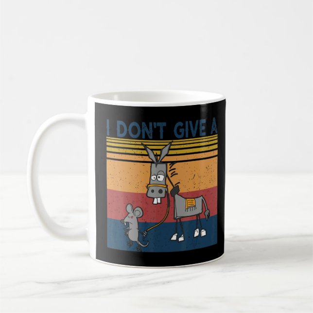 Mouse Walking einen Esel, ich gebe keine Ratten Kaffeetasse (Links)