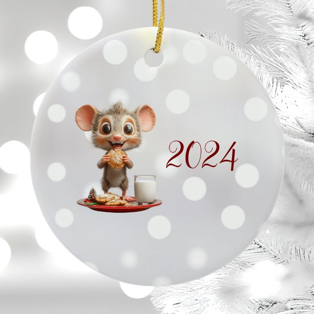 Mouse Weihnachtsmäuse Keramik Ornament (Von Creator hochgeladen)