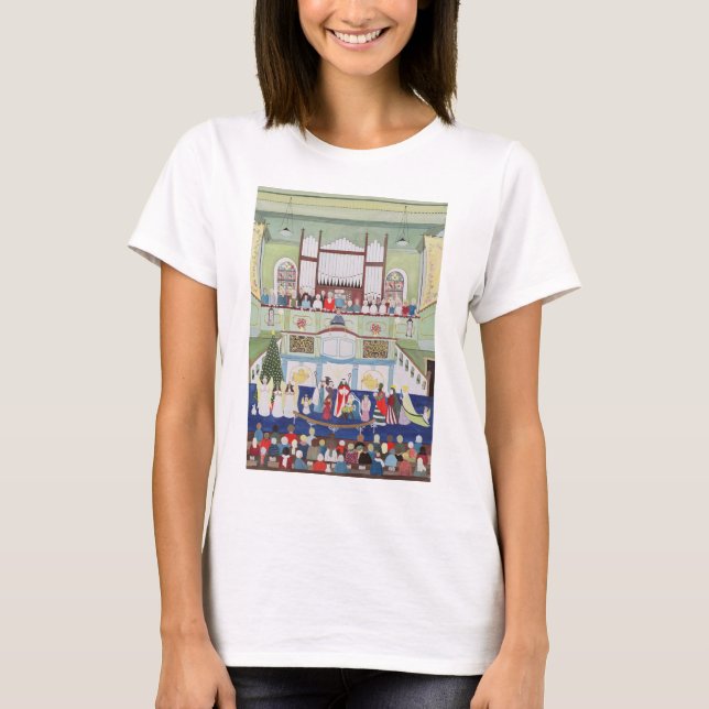 Mousehole-MethodistenKapelle Cornwall T-Shirt (Vorderseite)