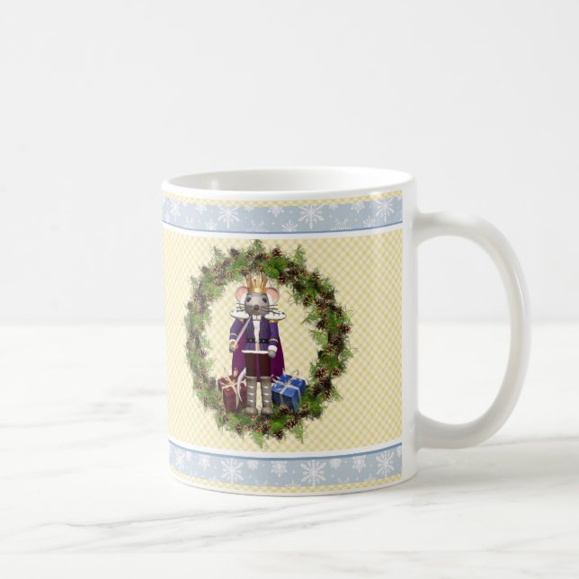 Mouseing Nutcracker Wreath Christmas Mug (Droite)