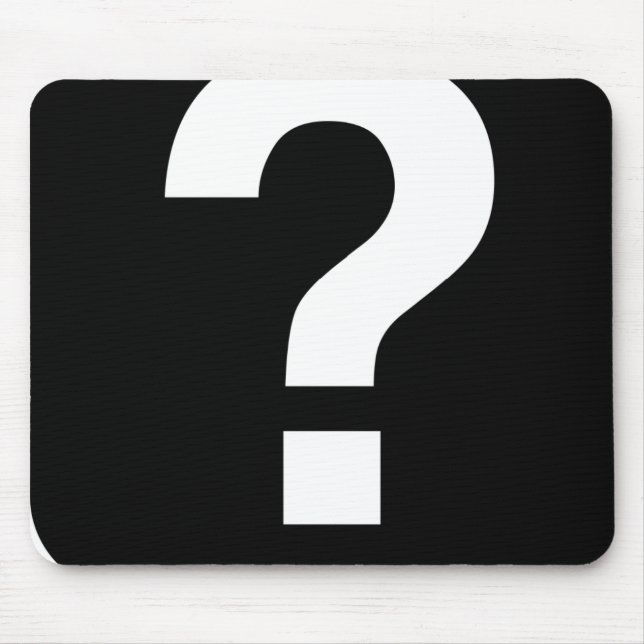 Mousemat, Fragezeichen Icon Zeichensetzung Mousepad (Vorne)